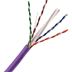 Кабель TWT UTP, 4 пары, Кат.6, нг(А)-LS, IEC 60332-3, 305 метров, фиолетовый, фото 1