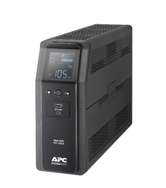 Источик бесперебойного питания APC  Back-UPS Pro BR 1200VA/720W, Sinewave,8xC13 Outlets(2 Surge & 6 batt.), AVR, LCD, Data/DSL protect, USB