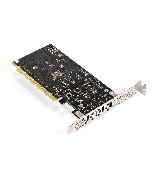 Контроллер ExeGate EXE-322 (PCI-E x16 v3.0, 2*20Gbps (USB3.2 GEN2x2) Type-C ext., ASMedia Chipset ASM3242)