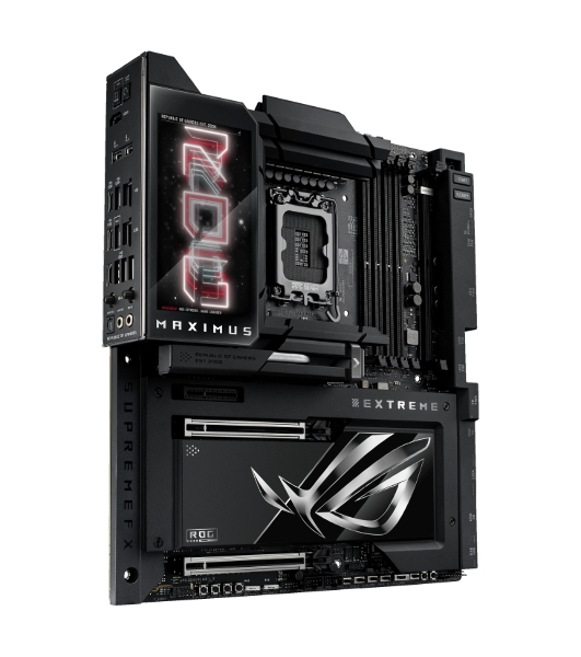 Материнская плата ASUS ROG MAXIMUS Z890 EXTREME, LGA 1851, Intel Z890, 4xDDR5, 4xSATA, 4xM.2, 1xPCI-E 5.0 x16, 1xPCI-E 5.0 x8, 1xHDMI, 2xUSB-C, 2x 10Gb LAN, 5xUSB-A 3.2 Gen 2, 1xUSB-C 3.2 Gen 2x2, 2xUSB-C Thunderbolt 5, 2x3.5 мм, 7.1, E-ATX
