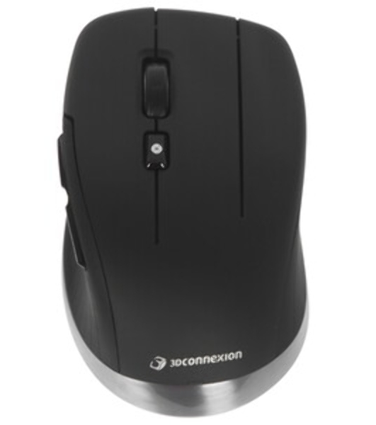 Мышь беспроводная/проводная 3Dconnexion CadMouse Pro Wireless, RTL, Right hand (341450) (3DX-700116) черный, 7200 dpi, радиоканал, Bluetooth, USB, кнопки - 7
