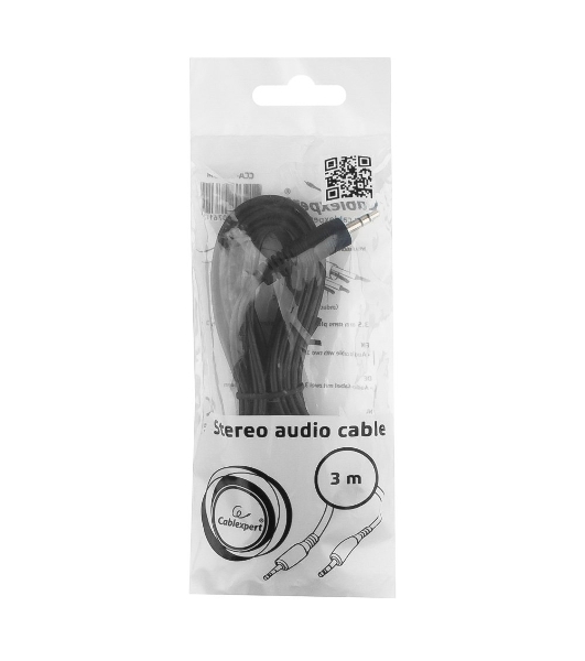 Кабель аудио Cablexpert CCA-404-3M, Jack3.5 - Jack3.5, 3м