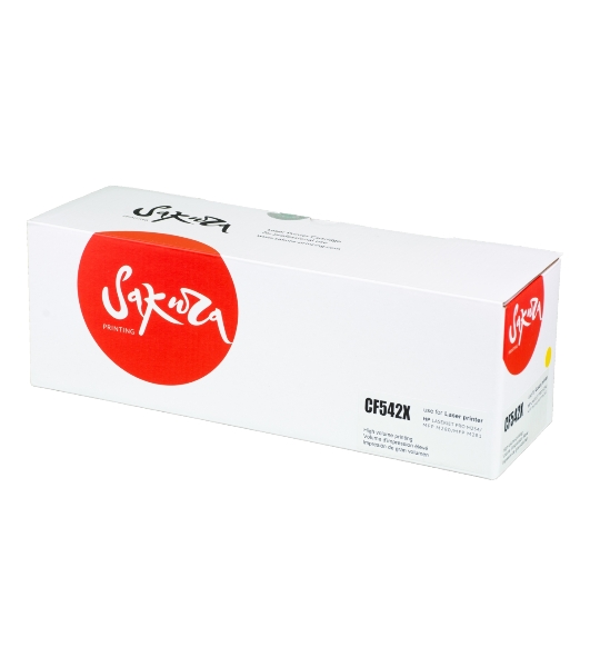 Картридж Sakura CF542X (203X) для HP M254, MFP M280/281, желтый, 2 500 к.