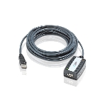 Кабель удлинитель активный(с усилителем) USB 2.0 AM/AF 5m, ATEN UE250-AT, 4 pin, опрессованный, серый, фото3