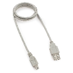 Кабель USB2.0 Cablexpert CC-USB2-AM5P-3-N, AM/MiniUSB, медь, экран, Pro, 0.9м серый, пакет, фото3