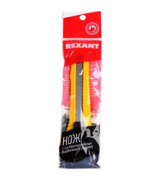 Нож с сегментированным лезвием Rexant 18 мм корпус пластик