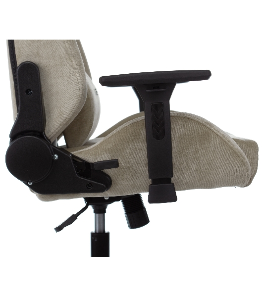 Кресло игровое Бюрократ Knight N1 Fabric бежевый Light-21, с подголов. крестовина металл