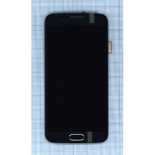 Дисплей для Samsung Galaxy S6 Edge SM-G925F черный с рамкой