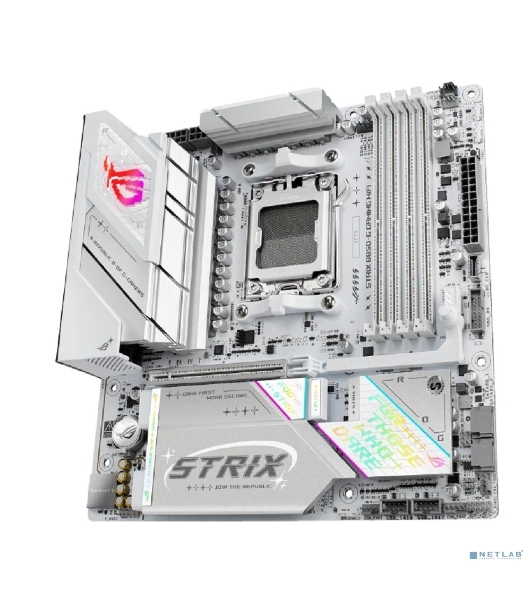Материнская плата Asus ROG STRIX B850-G GAMING WIFI, AM5, AMD B850, 4xDDR5, 2xSATA, 4xM.2, 1xPCIe 5.0 x16, 1xHDMI, 1xDP, 1x2.5Gb LAN, Wi-Fi 7, Bluetooth 5.4, 1xUSB-C 20Gbps, 1xUSB-C 10Gbps, 2xUSB-A 10Gbps, 4xUSB-A 5Gbps, 2xUSB-A 2.0, 2x3.5 мм, 7.1, mATX