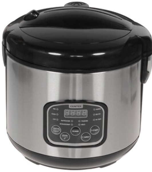 Мультиварка Centek CT-1490 (сталь)скороварка,1000Вт; 5.0л, 8 программ, ненагр крышка, а/п покр(4)