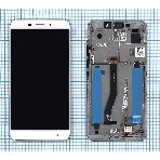Дисплей для Asus ZenFone 3 Laser ZC551KL белый с рамкой, фото 1
