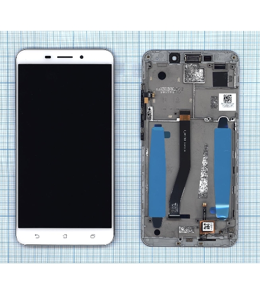 Дисплей для Asus ZenFone 3 Laser ZC551KL белый с рамкой