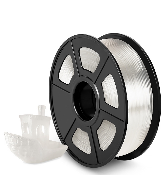 Филамент NVPRINT ABS Transparent для 3D печати диаметр 1.75мм длина 330 метров масса 1 кг