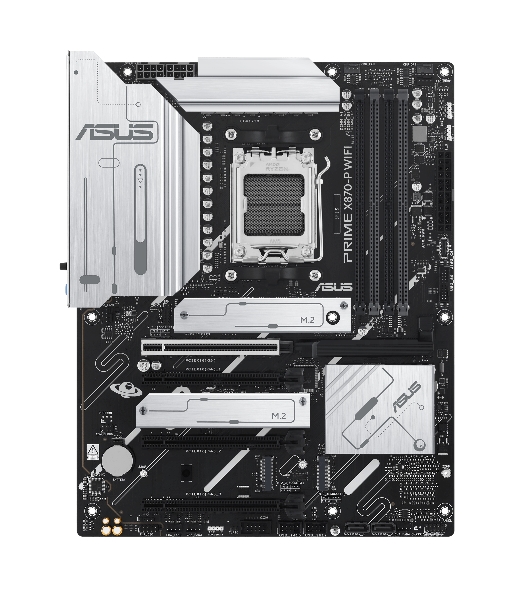 Материнская плата ASUS PRIME X870-P WIFI, AM5, AMD X870, 4xDDR5, 2xSATA, 4xM.2, 1xPCI-E 5.0 x16, 2xPCI-E 4.0 x1, 1xHDMI, 2xUSB-C, 1x 2.5Gb LAN, 4xUSB-A 3.2 Gen 1, 1xUSB-A 3.2 Gen 2, 4xUSB-A 2.0, 3x3.5 мм, 7.1, 1xWi-Fi 7, ATX
