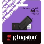 Флешка USB Kingston DataTraveler Exodia S (DTXS/64Gb), 64Gb, USB 3.2 Gen 1, R/W 150/60, черный, фото4
