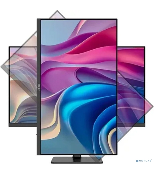 Монитор 27' MSI MD272UPHG IPS 3840x2160, 60 Гц, 4 мс, 16:9, 400 кд/м², 2xHDMI 2.0b, DP 1.4a, USB-C (98 Вт), USB Hub (3x USB 3.0), 3.5 Jack, динамики (2x3 Вт), Adaptive-Sync, черный