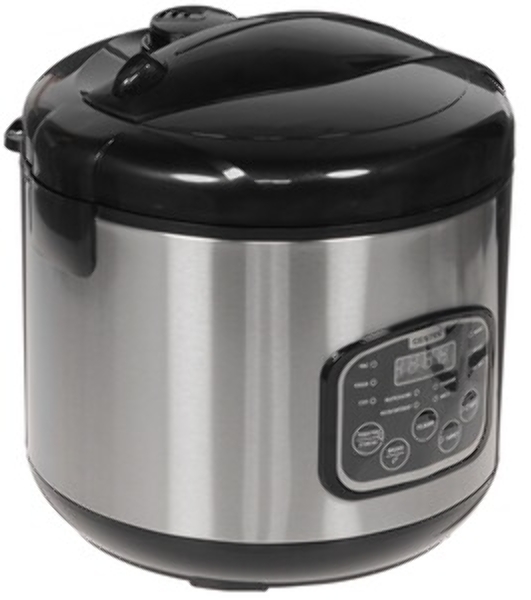 Мультиварка Centek CT-1490 (сталь)скороварка,1000Вт; 5.0л, 8 программ, ненагр крышка, а/п покр(4)