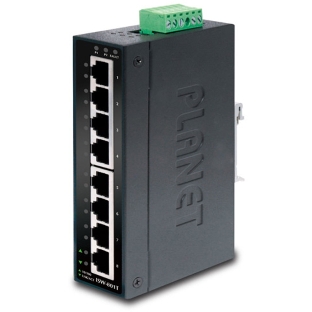 Коммутатор IGS-801T индустриальный неуправляемыйIP30 Slim type 8-Port Industrial Gigabit Ethernet Switch (-40 to 75 degree C)