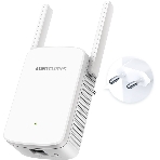 Усилитель сигнала Mercusys ME30 AC1200 Wi-Fi Range Extender, 300 Mbps at 2.4 GHz + 867 Mbps at 5 GHz, 1 x 10/100 LAN, 2× Fixed External Antennas, Wall Plugged, WPS/Reset Button, Signal Indicator, Range Extender/Access Point mode, Adaptive Path Selection, фото2