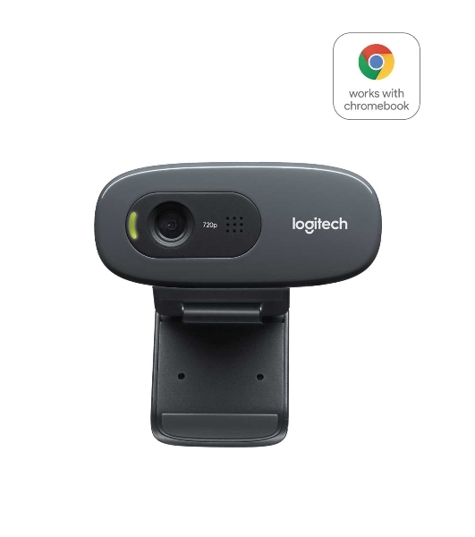 Веб-камера Logitech C270 HD 1280x720, 30 кадр/с, USB Type-A, микрофон (шумоподавление), автоосвещение, универсальное крепление