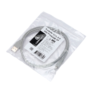 Кабель USB2.0 Cablexpert CC-USB2-AM5P-3-N, AM/MiniUSB, медь, экран, Pro, 0.9м серый, пакет