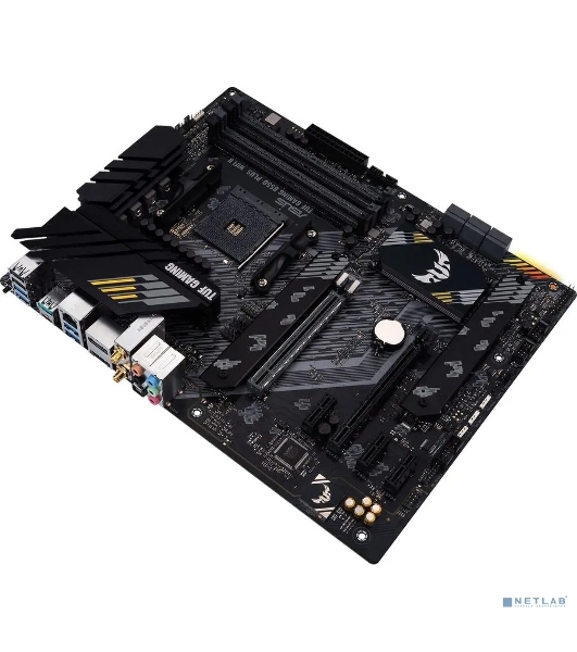 Материнская плата ASUS TUF GAMING B550-PLUS WIFI II, AM4, AMD B550, 4xDDR4, 6xSATA, 2xM.2, 1xPCI-E 3.0 x16, 1xPCI-E 4.0 x16, 3xPCI-E x1, 1xDP, 1xHDMI, 1x 2.5Gb LAN, 2xUSB-A 3.2 Gen 1, 1xUSB-A 3.2 Gen 2, 1xUSB-C 3.2 Gen 2, 3x3.5 мм, 7.1, ATX