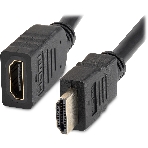 Кабель-удлинитель аудио-видео Buro HDMI (m)/HDMI (f) 1.5м. позолоч.конт. черный, фото2