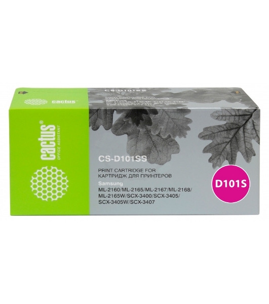 Картридж лазерный Cactus CS-D101SS черный (1500 стр.) для Samsung ML-2160/2165/2167/2168/SCX-3400/3405