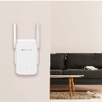Усилитель сигнала Mercusys ME30 AC1200 Wi-Fi Range Extender, 300 Mbps at 2.4 GHz + 867 Mbps at 5 GHz, 1 x 10/100 LAN, 2× Fixed External Antennas, Wall Plugged, WPS/Reset Button, Signal Indicator, Range Extender/Access Point mode, Adaptive Path Selection, фото3