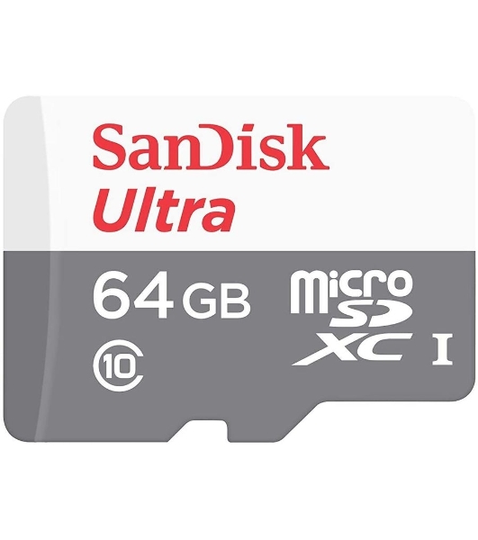 Флеш карта microSD 64Gb SanDisk microSDXC Class 10 Ultra UHS-I A1 140MB/s