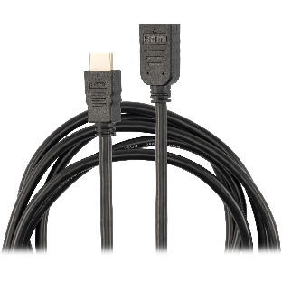 Кабель-удлинитель аудио-видео Buro HDMI (m)/HDMI (f) 1.5м. позолоч.конт. черный