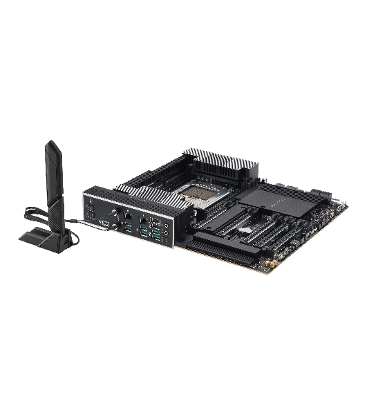 Материнская плата ASUS Pro WS TRX50-SAGE WIFI, sTR5, AMD TRX50, 4xDDR5, 4xSATA, 3xM.2, 1xSlimSAS, 1xPCI-E 5.0 x8, 1xPCI-E 4.0 x16, 1xPCI-E 4.0 x4, 2x 10Gb LAN, 2xUSB-A 2.0, 6xUSB-A 3.2 Gen 2, 1xUSB-C 3.2 Gen 2x2, 2x3.5 мм, 5.1, E-ATX