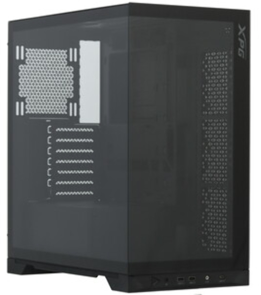 Компьютерный корпус XPG INVADER X BLACK (INVADERXMT-BKCWW) Mid-Tower Gaming ATX PC Case with Panoramic View, Tempered Glass Panels, and RGb Lighting Black