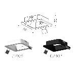 Корпус светильника C7901 SWH белый песок 90*90*H32mm MR16 GU5.3, фото8