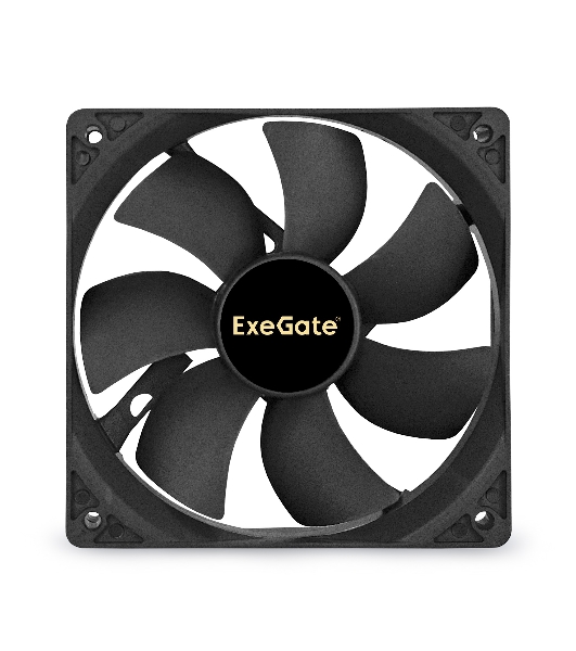 Вентилятор для корпуса ExeGate ExtraPower EP12025SM черный, 120 мм, 1800 об/мин, 28 дБ, 2 pin