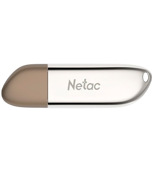 Флешка USB Netac U352 128Gb NT03U352N-128G-20PN, USB 2.0, с колпачком, металлическая