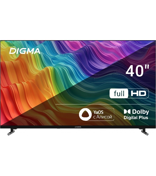 Телевизор Digma 40' DM-LED40SBB33 черный LED FHD 60Hz Яндекс ТВ