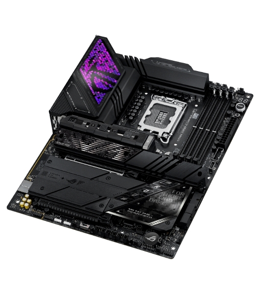 Материнская плата ASUS ROG STRIX Z890-E GAMING WIFI, LGA 1851, Intel Z890, 4xDDR5, 4xSATA, 7xM.2, 1xPCIe 5.0 x16, 1xPCIe 4.0 x16, 1xHDMI, 1xDP, 2xUSB-C Thunderbolt 4, 7xUSB-A 3.2 Gen 2, 3xUSB-A 3.2 Gen 1, 2xUSB-C 3.2 Gen 2x2, 1x 5Gb LAN, 2x3.5 мм, 7.1, ATX