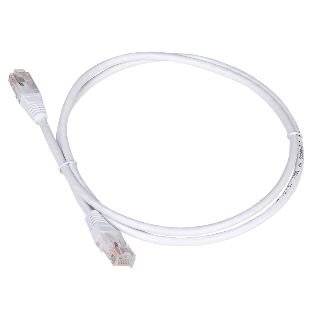 Патч-корд Lanmaster TWT UTP кат.5e, с заливными колпачками, 1.5 м, белый