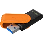 Флешка USB Kingston DataTraveler Exodia S (DTXS/256Gb), 256Gb, USB 3.2 Gen 1, R/W 70/25, оранжевый/черный, фото4