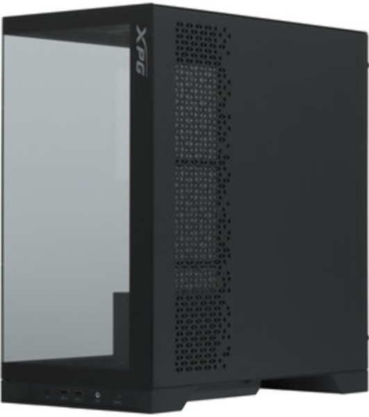 Компьютерный корпус XPG INVADER X BLACK (INVADERXMT-BKCWW) Mid-Tower Gaming ATX PC Case with Panoramic View, Tempered Glass Panels, and RGb Lighting Black