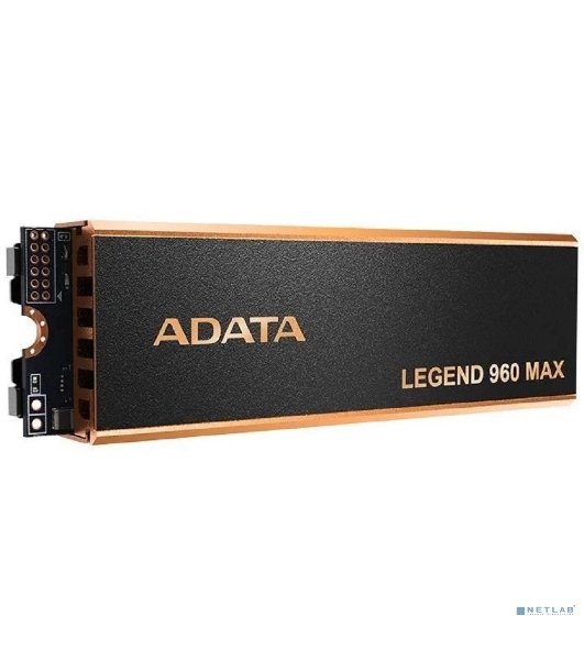 Накопитель SSD ADATA LEGEND 960 MAX, 1Tb, PCIe 4.0 x4, M.2 2280, NVMe, R/W 7400/6000, с радиатором