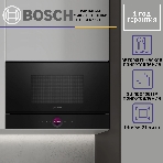 Встраиваемая микроволновая печь Bosch BER7321B1 900Вт, 5 режимов, кварцевый гриль,инвертер, 21 л, черный, петли справа, фото11