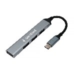 Разветвитель USB2.0 Gembird UHB-C201, 4xUSB2.0, кабель Type-C 10 см, алюминий, пакет, фото4