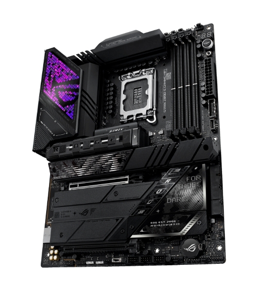 Материнская плата ASUS ROG STRIX Z890-E GAMING WIFI, LGA 1851, Intel Z890, 4xDDR5, 4xSATA, 7xM.2, 1xPCIe 5.0 x16, 1xPCIe 4.0 x16, 1xHDMI, 1xDP, 2xUSB-C Thunderbolt 4, 7xUSB-A 3.2 Gen 2, 3xUSB-A 3.2 Gen 1, 2xUSB-C 3.2 Gen 2x2, 1x 5Gb LAN, 2x3.5 мм, 7.1, ATX
