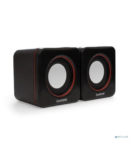 Акустическая система 2.0 ExeGate EX287050RUS Disco 160 (питание USB, 2х3Вт (6Вт RMS), 100-20000Гц, черный)