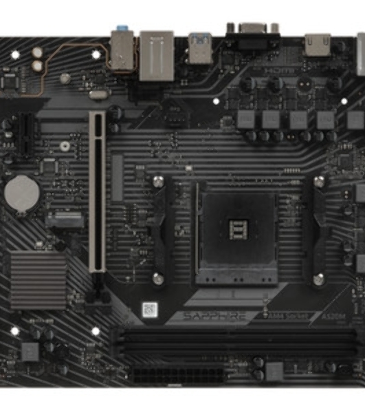 Материнская плата Sapphire A520M-E A520, AM4, 2*DDR4, 1*PCIEx16, 1*PCIEx1, 1*M.2, 6*USB3.2Gen1, 4*USB2.0, 4*SATA3.0, 1G, HDMI, M-ATX, RTL