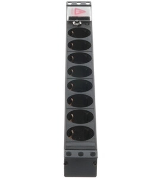 Блок распределения питания Lanmaster TWT-PDU19-10A8P-3.0 гор.размещ. 8xSchuko базовые 10A Schuko 3м