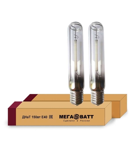 Лампа газоразрядная натриевая ДНаТ 150 E40 (25) МЕГАВАТТ 02935