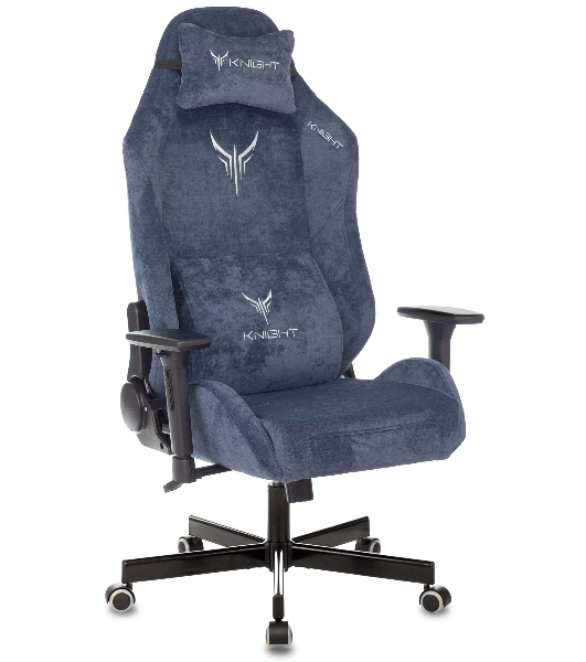 Кресло Knight N1 Fabric синий, ткань, 120 кг, механизм качания
